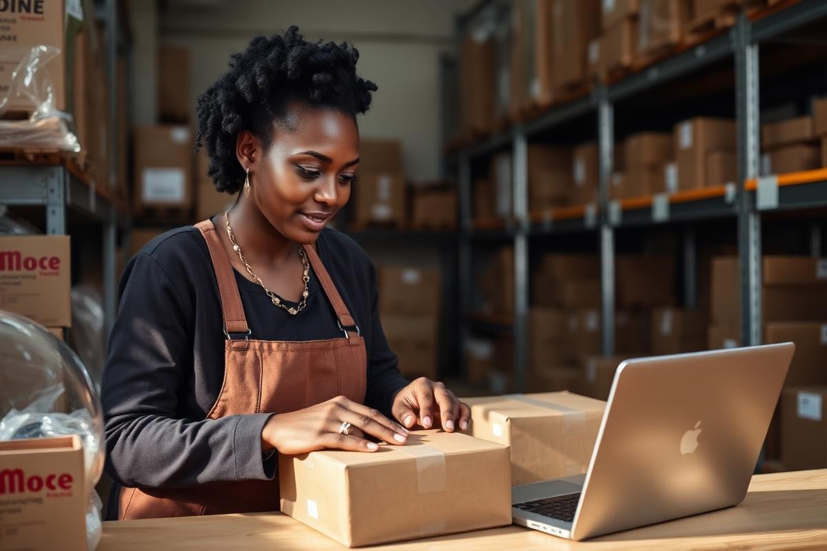 An online order being prepared for dispatch