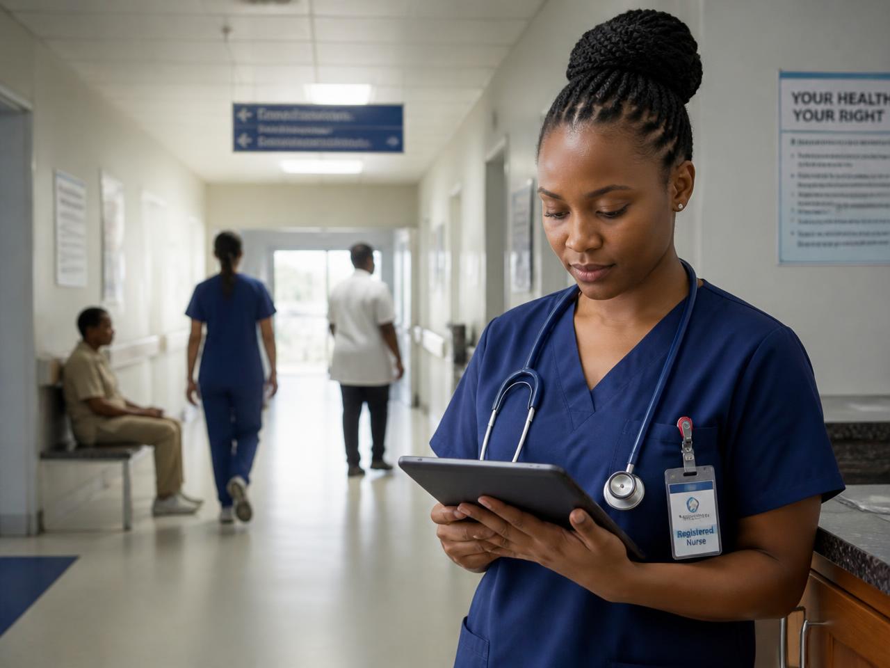 Healthcare teams using connected digital systems
